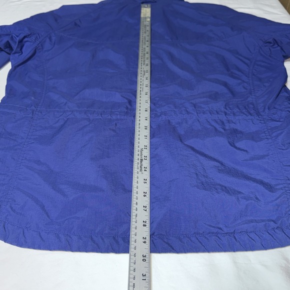 Vintage Columbia Nylon Jacket Womens XL Blue Anorak Insulated Windbreaker Heavy - Picture 5 of 10